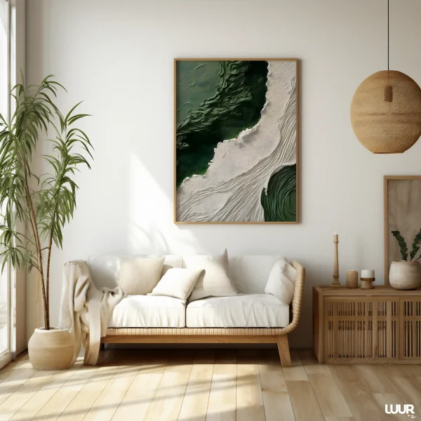 Green Abstract Wall Art Printable