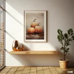 Kitchen Wall Art – Autumn Pumpkins Vintage Printable Oil Painting - Image 2