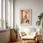 Funny Giraffe on Toilet Poster – Quirky Bathroom Wall Art, Whimsical Animal Print, Surreal Digital Download Home Decor - Image 7