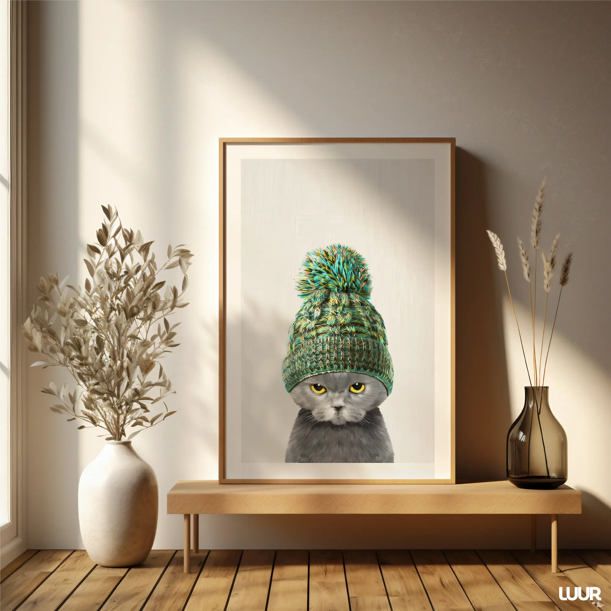 funny-cat-wall-art Funny Cat Poster – Cute Comic Animal Printable Wall Art for Kids Room, Playful Animal Digital Print & Home Wall Decor – Instant Download - Image 7