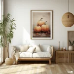 Kitchen Wall Art – Autumn Pumpkins Vintage Printable Oil Painting - Image 3
