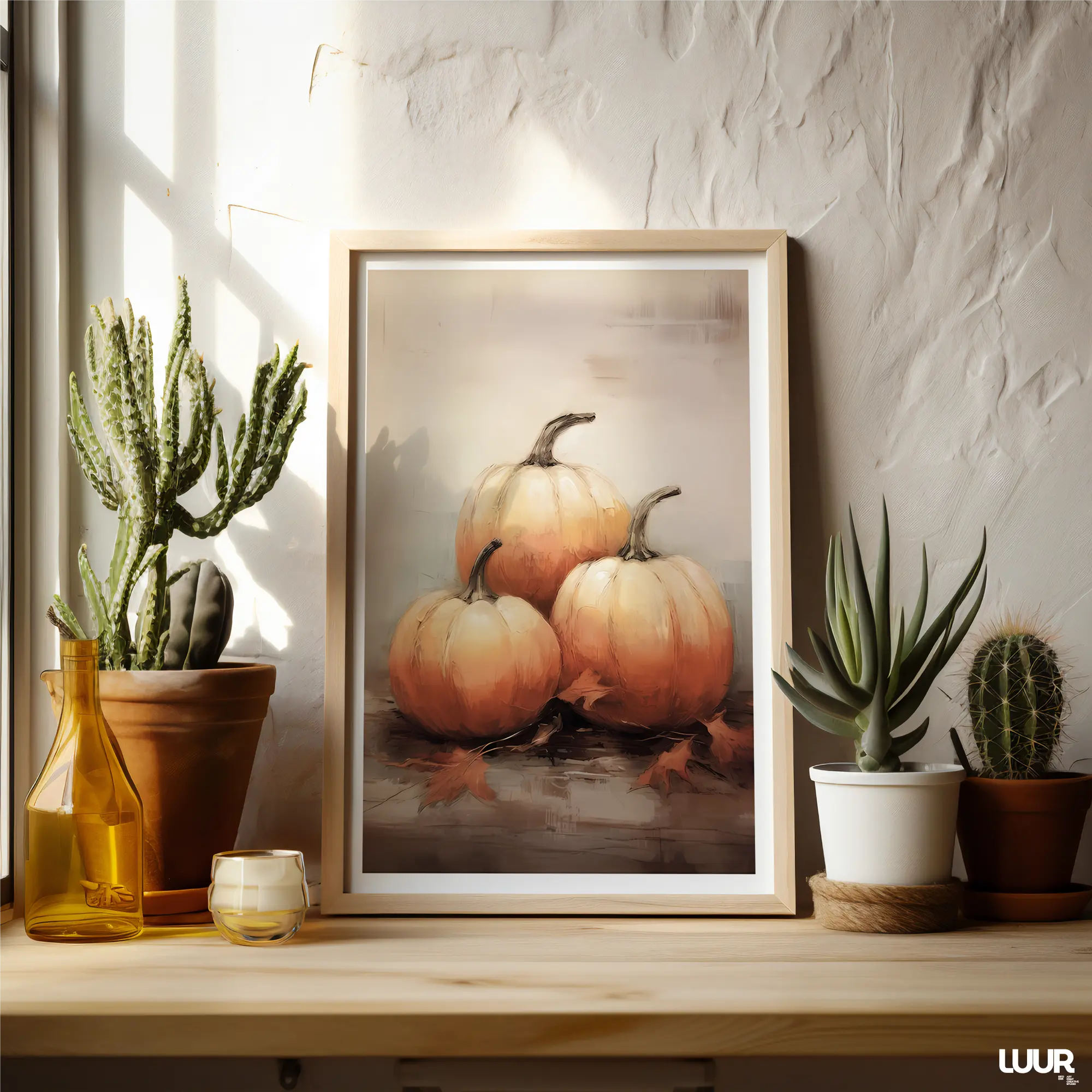 kitchen-art-print Kitchen Wall Art – Autumn Pumpkins Vintage Printable Oil Painting - Image 4