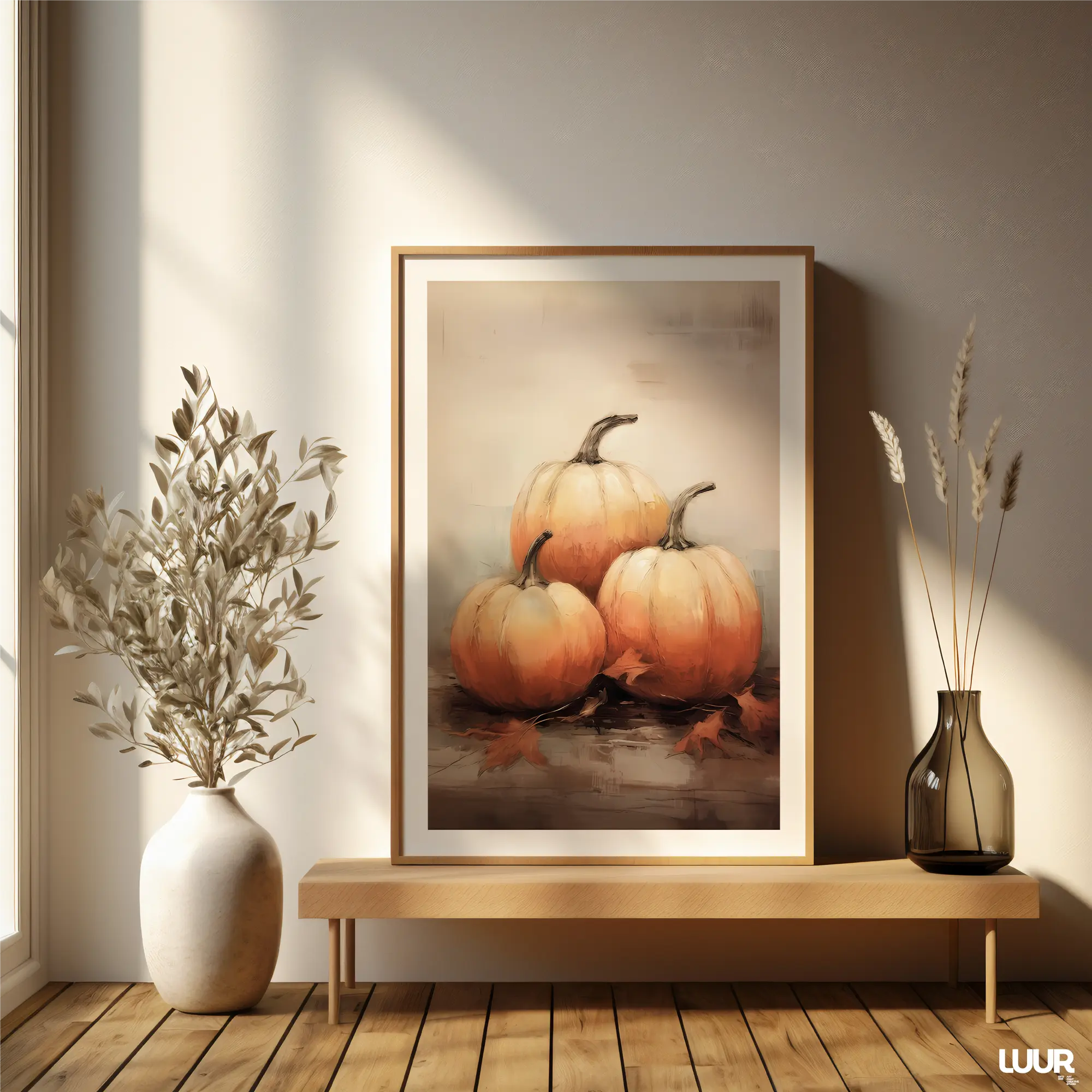 kitchen-wall-art Kitchen Wall Art – Autumn Pumpkins Vintage Printable Oil Painting - Image 6