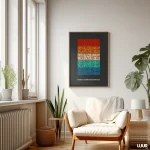 Islamic Wall Art | Colorful Kufic Bismillahirrahmanirrahim Printable | Modern Arabic Calligraphy Poster - Image 9