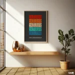 Islamic Wall Art | Colorful Kufic Bismillahirrahmanirrahim Printable | Modern Arabic Calligraphy Poster - Image 8
