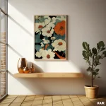 Flower Wall Art – Vibrant Asian Floral Printable Poster for Home Decor | Colorful Botanical Digital Art Print - Image 7