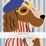 Funny Dog Wall Art Print, Coffee Lover Dog Illustration, Cute Dog Poster, Modern Animal Art, Playful Home Decor, Digital Download - Image 5