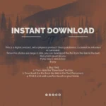 Mountain Wall Art, Large Mountain Landscape Wall Art Print, Misty Forest Lake Nature Poster, Modern Neutral Home Decor, Digital Download