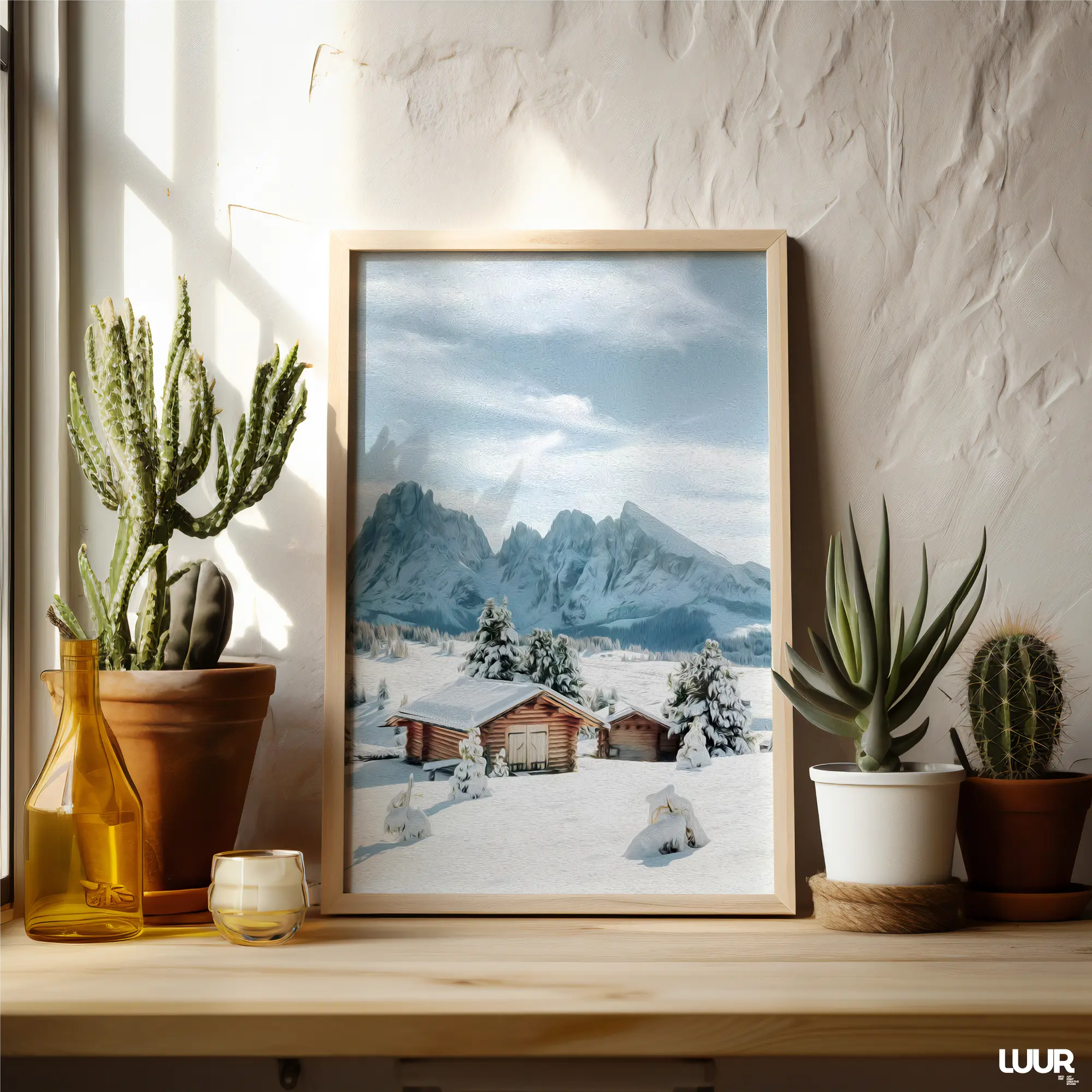 scenery-wall-art Landscape Wall Art, Winter Mountain Home Print, Snowy Alpine Scenery Poster, Cozy Nordic Nature Digital Download - Image 6