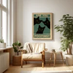 Funny Bathroom Wall Art, Black Cat Wall Art Poster, Are You Pooping Cat Print, Quirky Toilet Decor, Printable Bathroom Humor Art