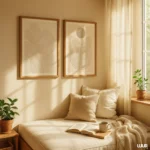 Line Art Wall Art Set of 2 – Minimal Abstract Beige Printable Decor - Image 9