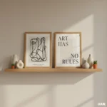 Wall Art Set of 2 Abstract Printable, Minimal Lines Art, Modern Neutral Gallery Wall Art, Contemporary Abstract Poster Set, Digital Art - Image 3