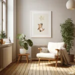 Nursery Wall Art Fox Printable, Cute Baby Animal Nursery Decor, Neutral Boho Kids Room Wall Art, Minimal Nursery Poster, Digital Download - Image 6