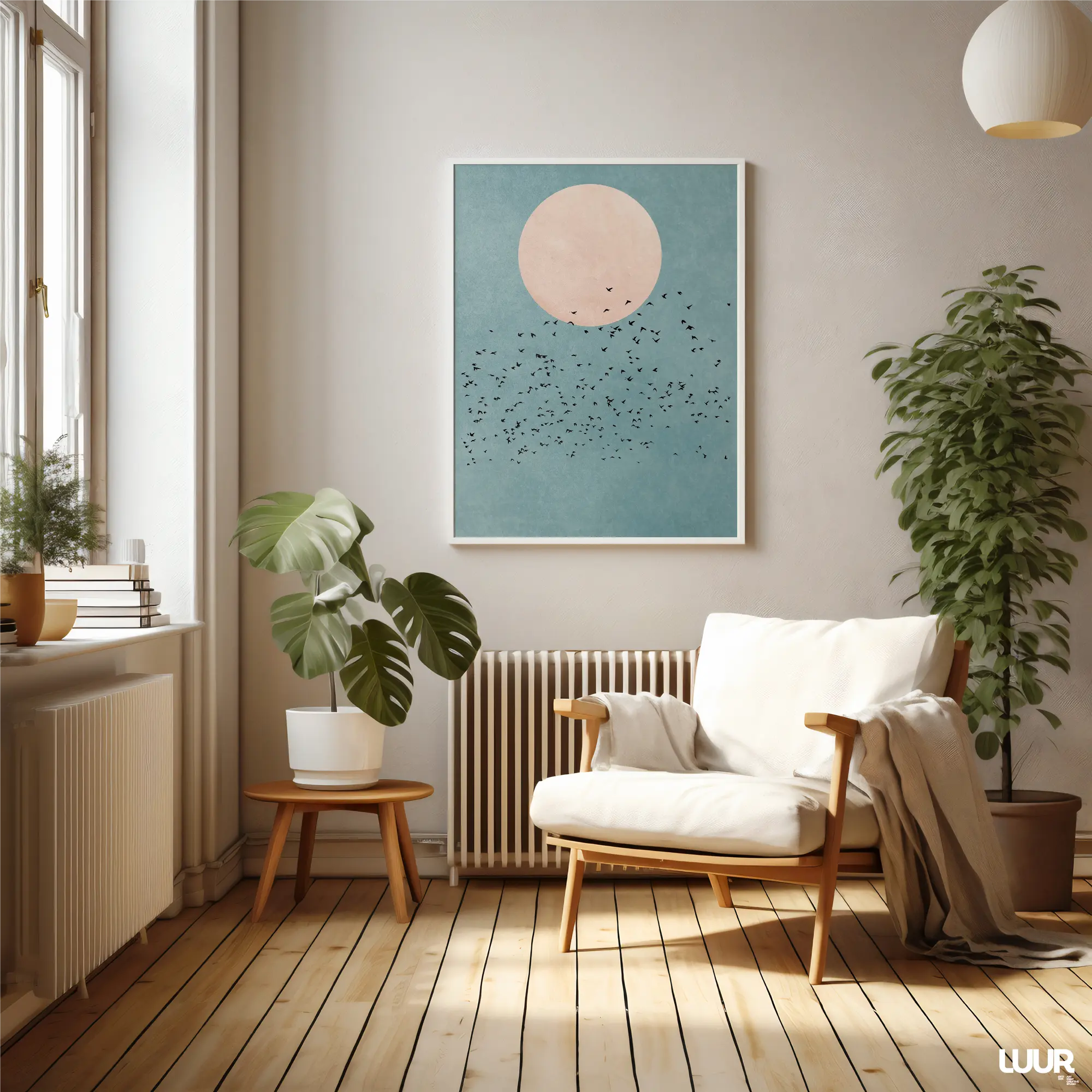 Blue Wall Art Printable, Minimal Moon and Birds Poster, Modern Sky Illustration, Calm Contemporary Home Decor, Digital Download Blue Wall Art Printable, Minimal Moon and Birds Poster, Modern Sky Illustration, Calm Contemporary Home Decor, Digital Download