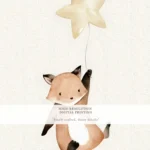 Nursery Wall Art Fox Printable, Cute Baby Animal Nursery Decor, Neutral Boho Kids Room Wall Art, Minimal Nursery Poster, Digital Download - Image 5