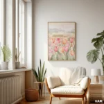 Floral Wall Art Printable, Soft Pink Tulip Art, Pastel Flower Wall Decor, Romantic Botanical Poster, Minimal Spring Home Decor, Digital Art - Image 7