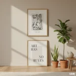 Wall Art Set of 2 Abstract Printable, Minimal Lines Art, Modern Neutral Gallery Wall Art, Contemporary Abstract Poster Set, Digital Art - Image 6