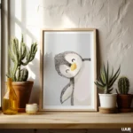 Nursery Wall Art, Penguin Wall Art for Baby Room, Cute Animal Nursery Decor, Kids Room Wall Art, Digital Download