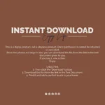 Orange Wall Art Sunset Print, Retro 70s Abstract Poster, Warm Minimalist Decor, Modern Boho Gallery Wall Art