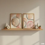 Abstract Wall Art Set of 2, Neutral Blush Printable, Modern Minimalist Wall Decor, Boho Gallery Wall Art Set, Set of 2 Prints, Abstract Art - Image 9